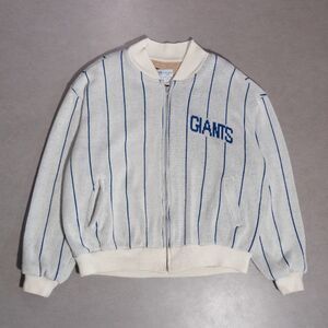 VTG New York Giants Cliff Engle NFL Full Zip Knit Varsity Bomber Jacket Men's XL